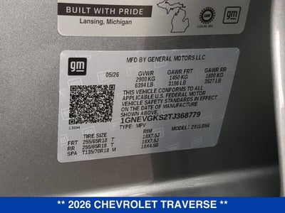 2026 Chevrolet Traverse LT