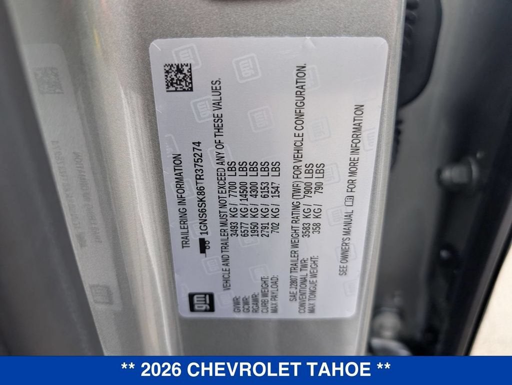 2026 Chevrolet Tahoe Premier