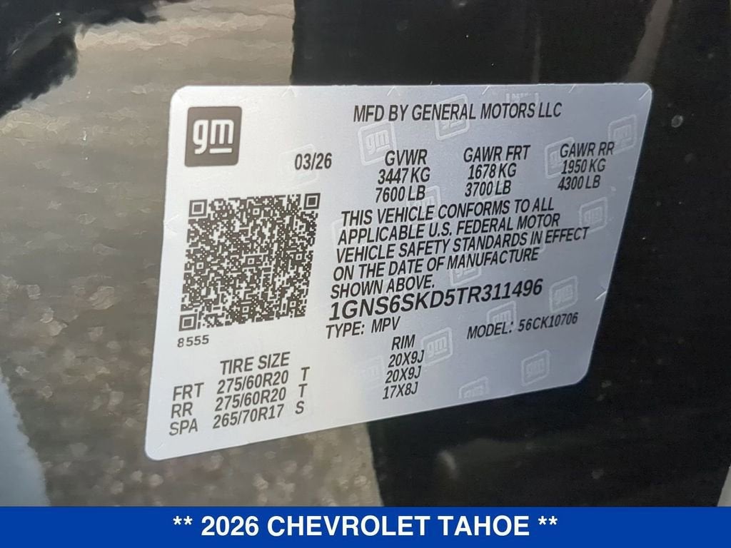 2026 Chevrolet Tahoe Premier