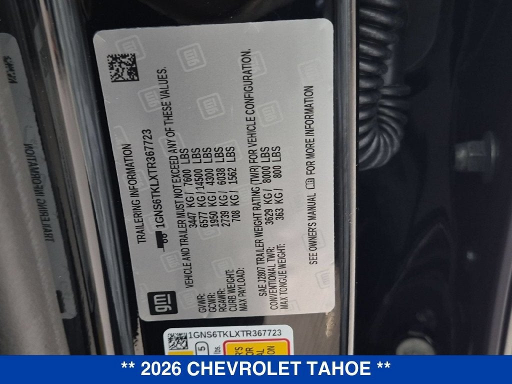 2026 Chevrolet Tahoe High Country