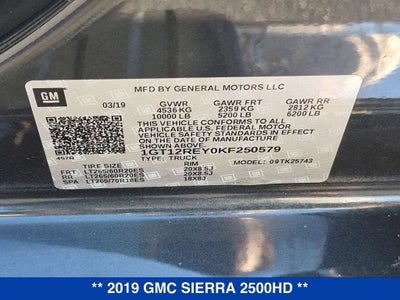 2019 GMC Sierra 2500 HD SLT