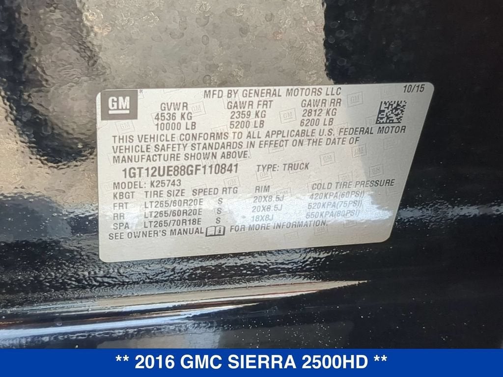 2016 GMC Sierra 2500 HD Denali