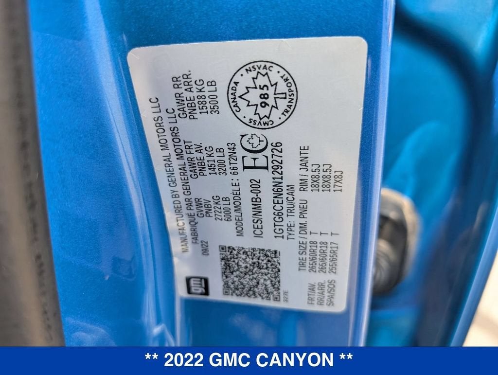 2022 GMC Canyon 4WD Elevation