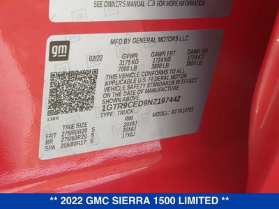 2022 GMC Sierra 1500 Limited Elevation