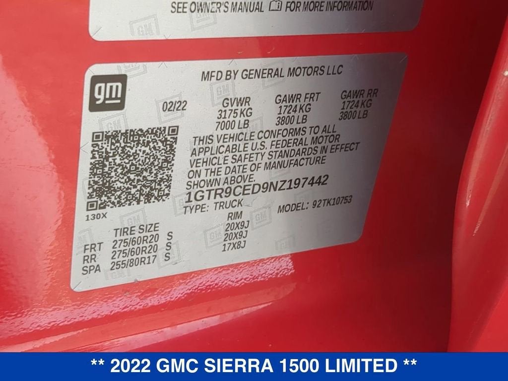 2022 GMC Sierra 1500 Limited Elevation