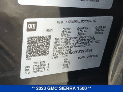 2023 GMC Sierra 1500 Pro