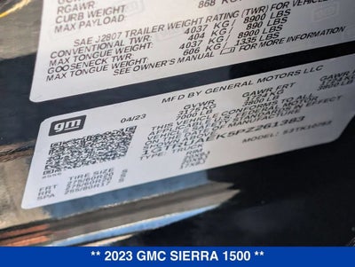 2023 GMC Sierra 1500 Pro