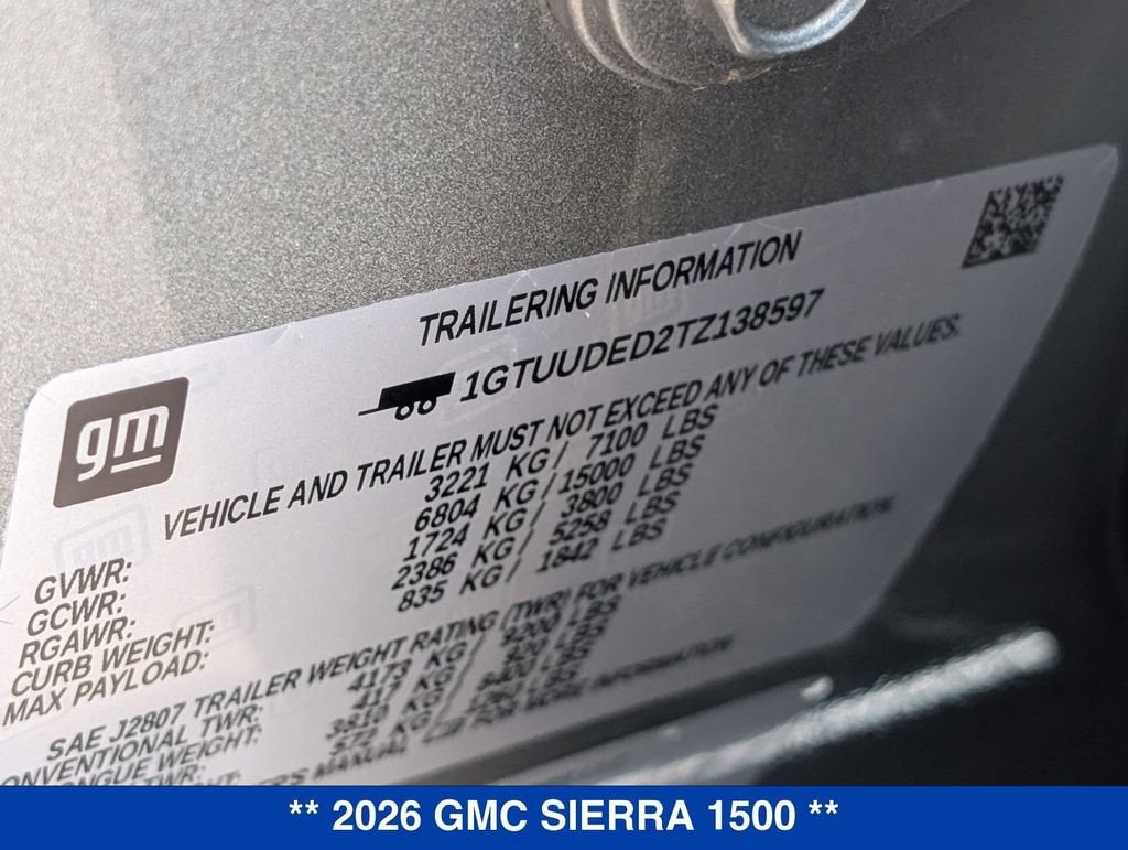 2026 GMC Sierra 1500 SLT