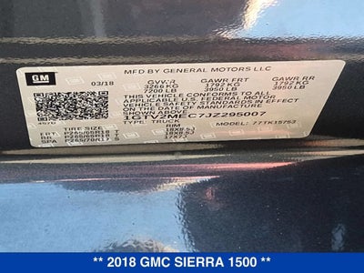 2018 GMC Sierra 1500 SLE