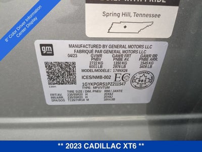 2023 Cadillac XT6 Sport