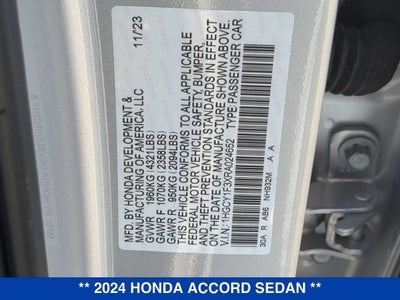 2024 Honda Accord Sedan EX