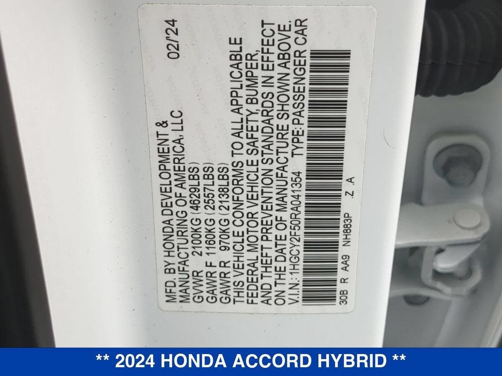 2024 Honda Accord Hybrid Sport