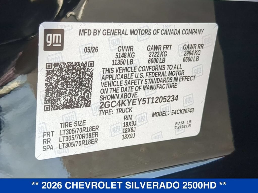 2026 Chevrolet Silverado 2500 HD ZR2