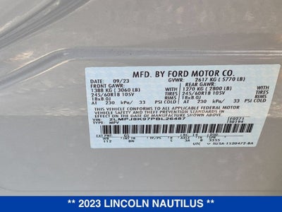 2023 Lincoln Nautilus Reserve
