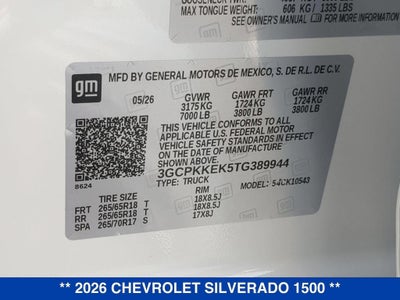 2026 Chevrolet Silverado 1500 LT (2FL)