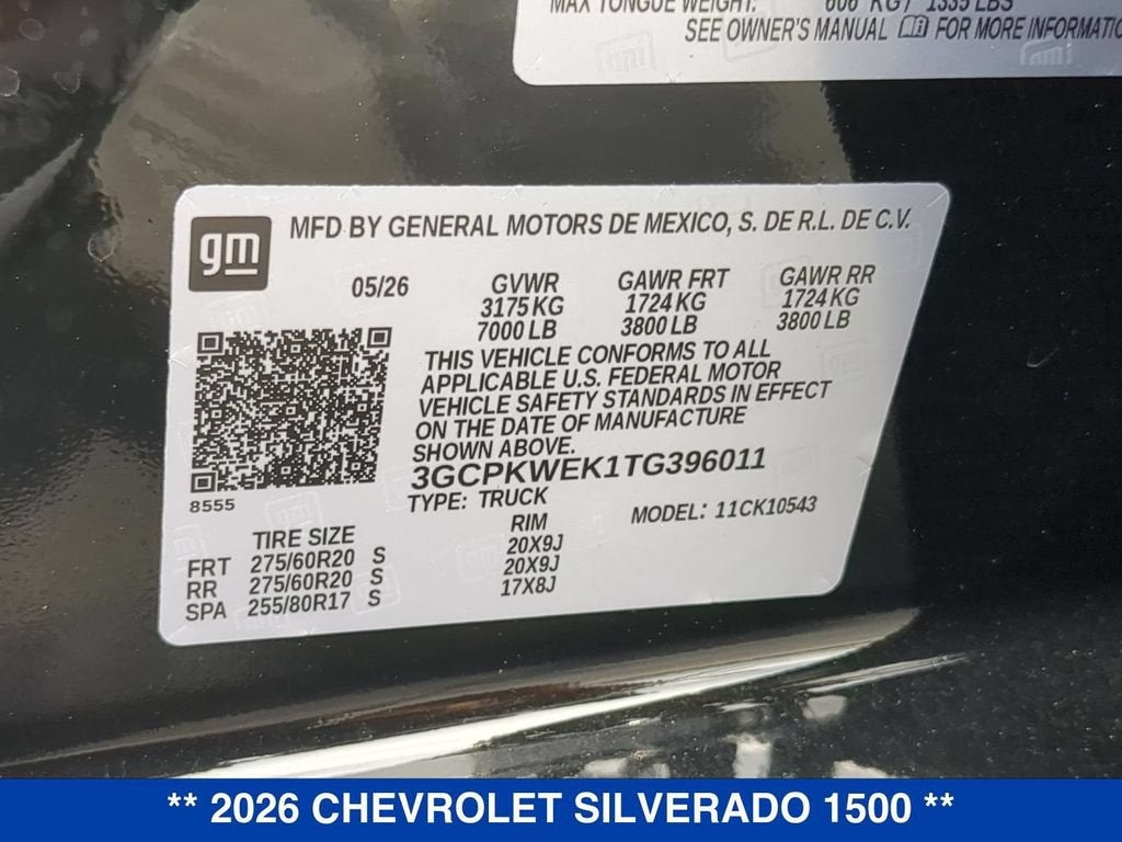 2026 Chevrolet Silverado 1500 RST