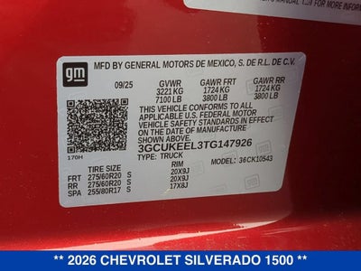 2026 Chevrolet Silverado 1500 RST