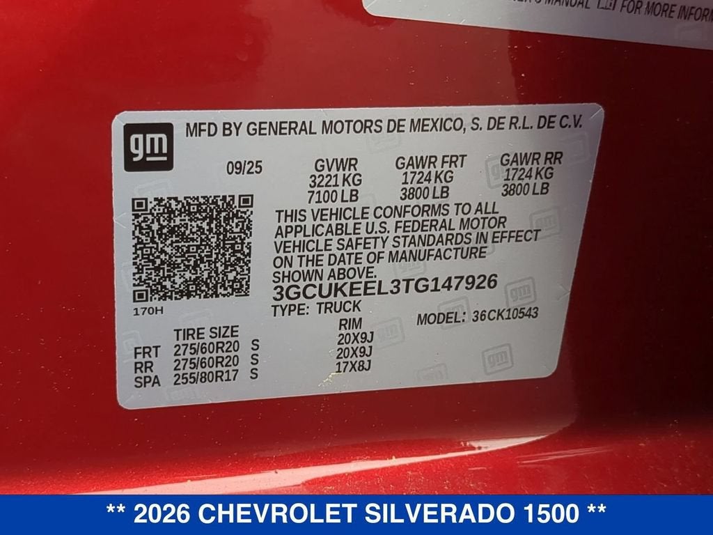 2026 Chevrolet Silverado 1500 RST