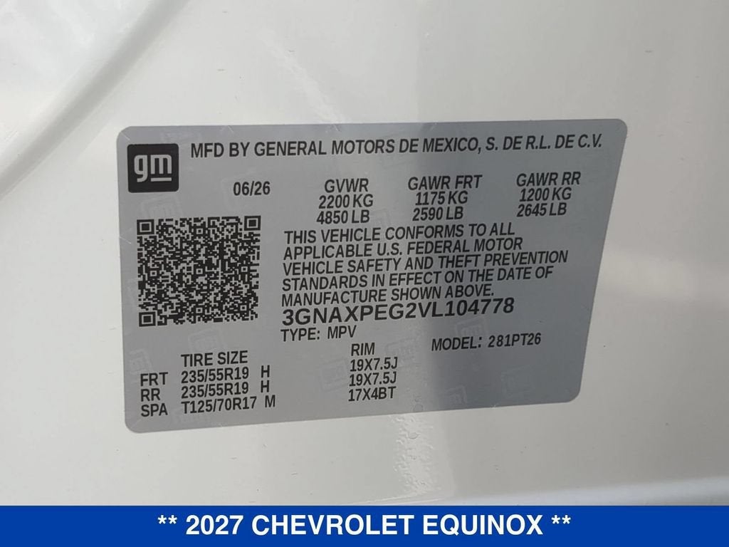 2027 Chevrolet Equinox AWD LT