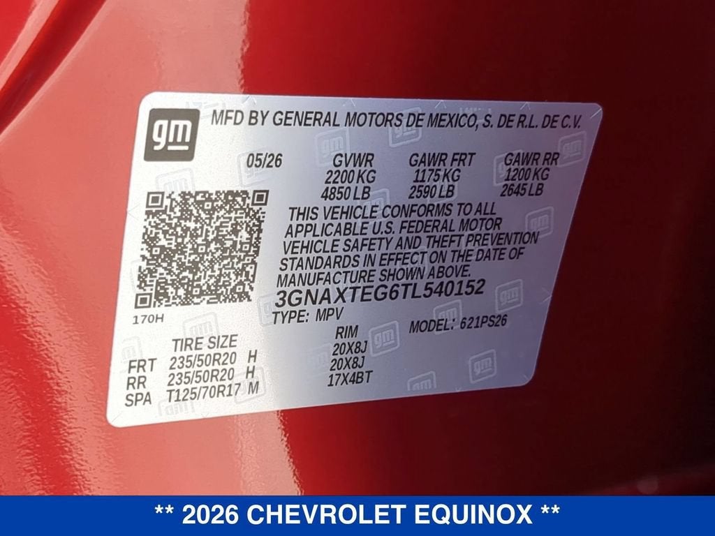 2026 Chevrolet Equinox RS