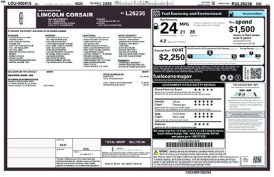 2024 Lincoln Corsair Premiere