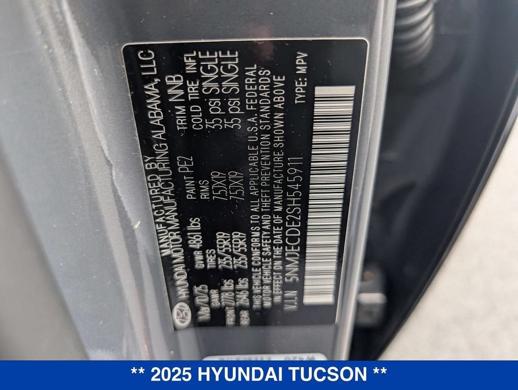 2025 Hyundai Tucson Limited