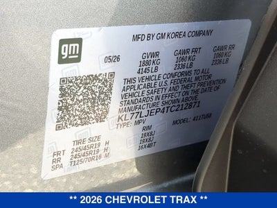 2026 Chevrolet Trax 2RS