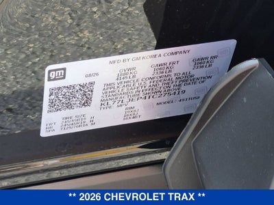 2026 Chevrolet Trax 2RS