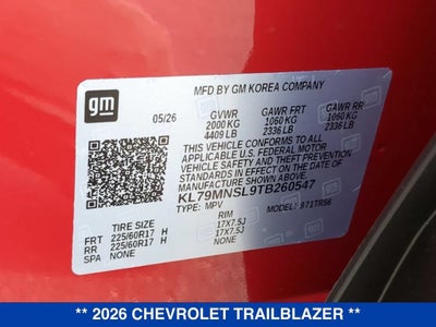 2026 Chevrolet Trailblazer LS