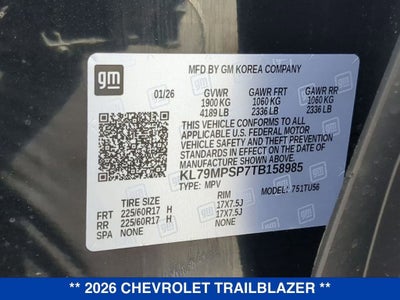 2026 Chevrolet Trailblazer LT