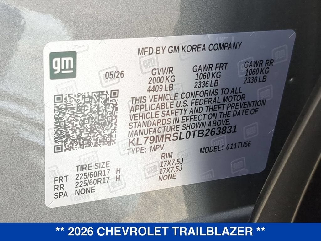 2026 Chevrolet Trailblazer LT