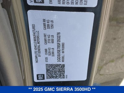 2025 GMC Sierra 3500 HD Pro