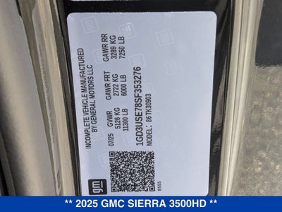 2025 GMC Sierra 3500 HD Pro