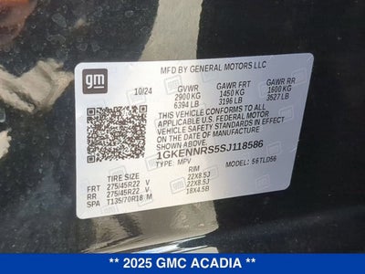 2025 GMC Acadia Elevation