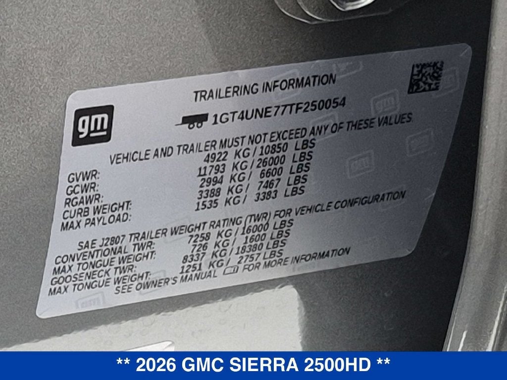 2026 GMC Sierra 2500 HD SLT