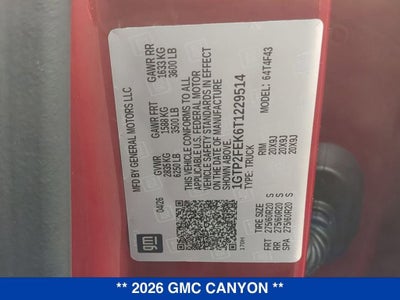 2026 GMC Canyon Denali