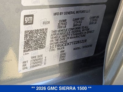 2026 GMC Sierra 1500 Elevation