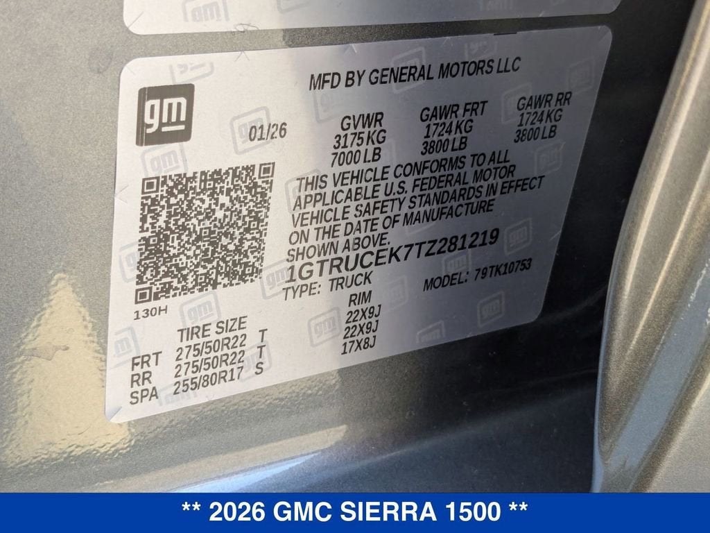 2026 GMC Sierra 1500 Elevation