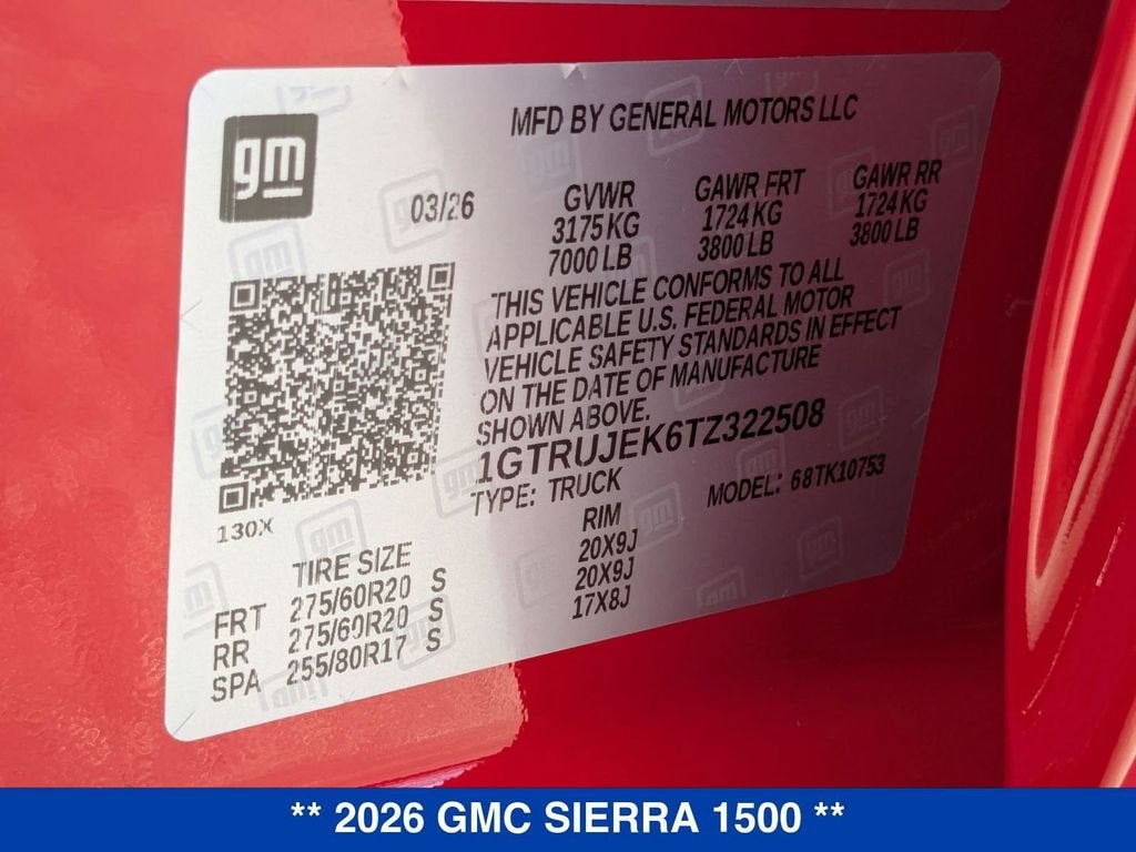 2026 GMC Sierra 1500 Elevation