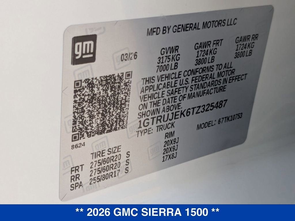 2026 GMC Sierra 1500 Elevation