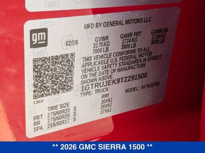 2026 GMC Sierra 1500 Elevation