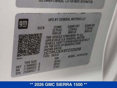 2026 GMC Sierra 1500 Elevation