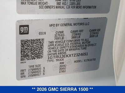 2026 GMC Sierra 1500 Elevation