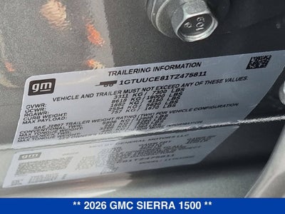 2026 GMC Sierra 1500 Elevation
