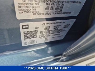 2026 GMC Sierra 1500 Elevation