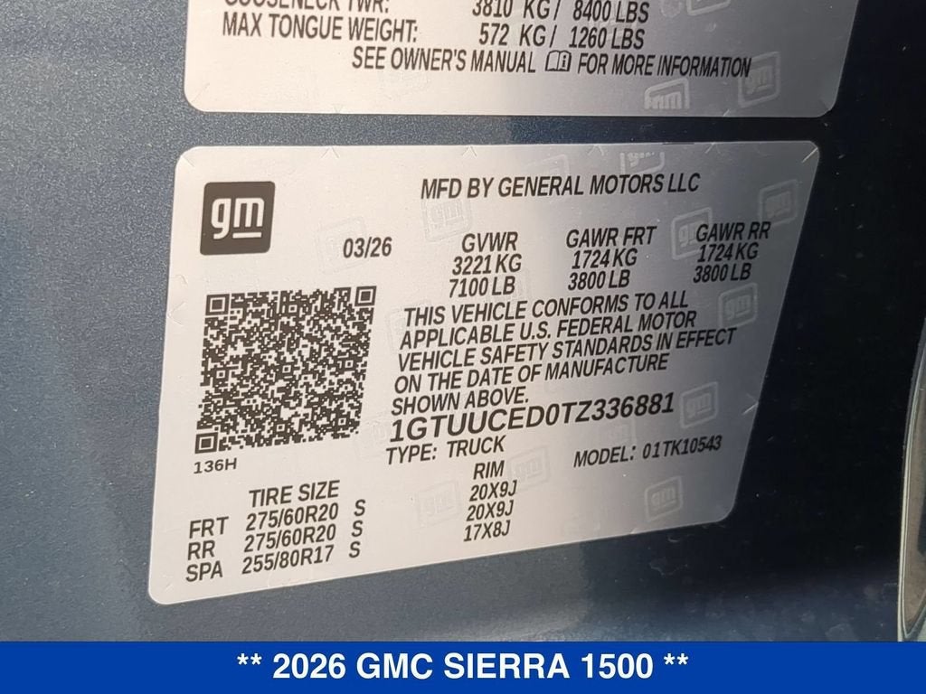 2026 GMC Sierra 1500 Elevation