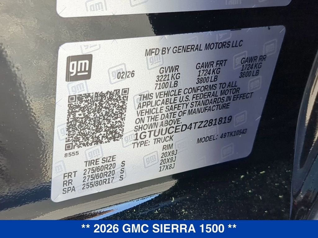 2026 GMC Sierra 1500 Elevation