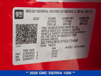 2026 GMC Sierra 1500 Elevation