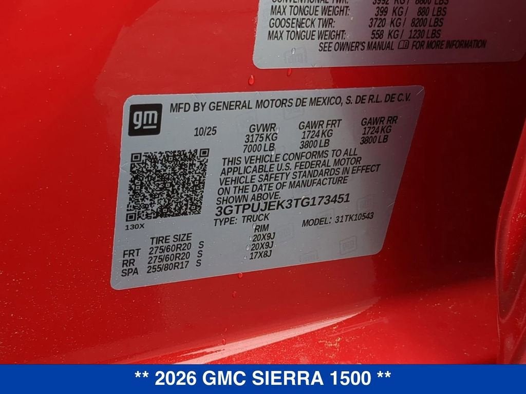2026 GMC Sierra 1500 Elevation
