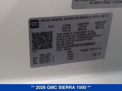 2026 GMC Sierra 1500 Pro